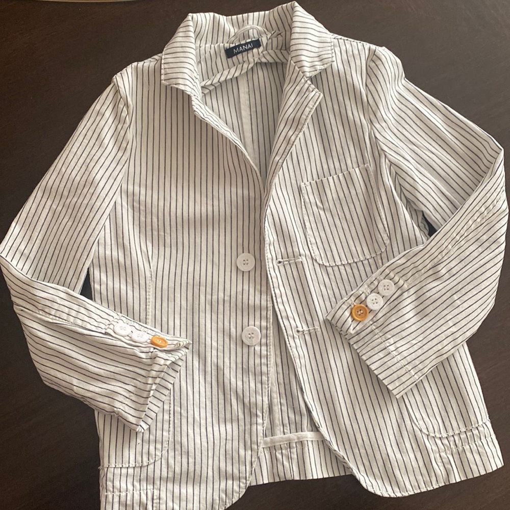 Manai Jacket Blazer Boys Cotton, Sz 4
